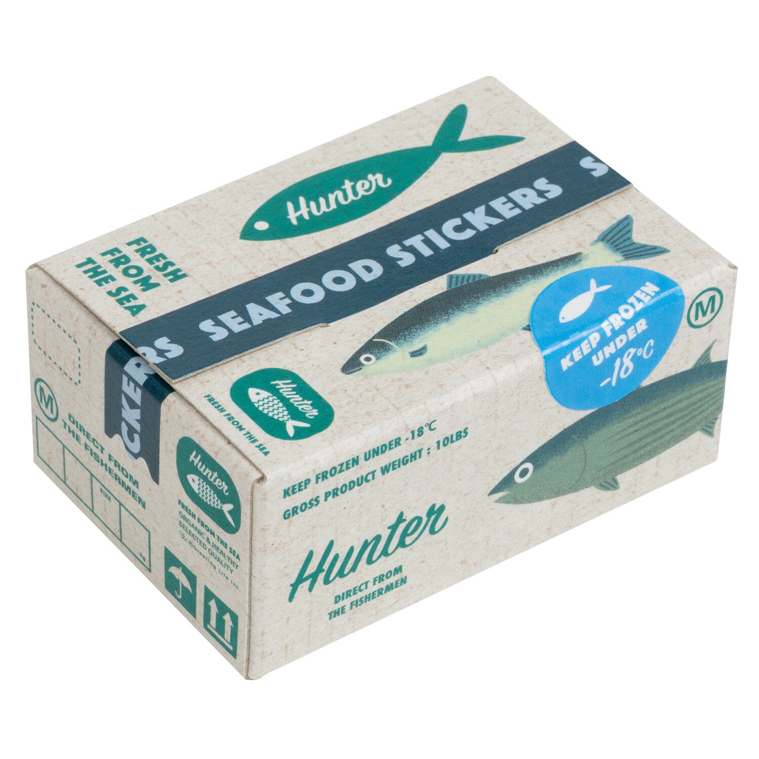 Fish | Small Box of Flake Stickers | Haco Seal