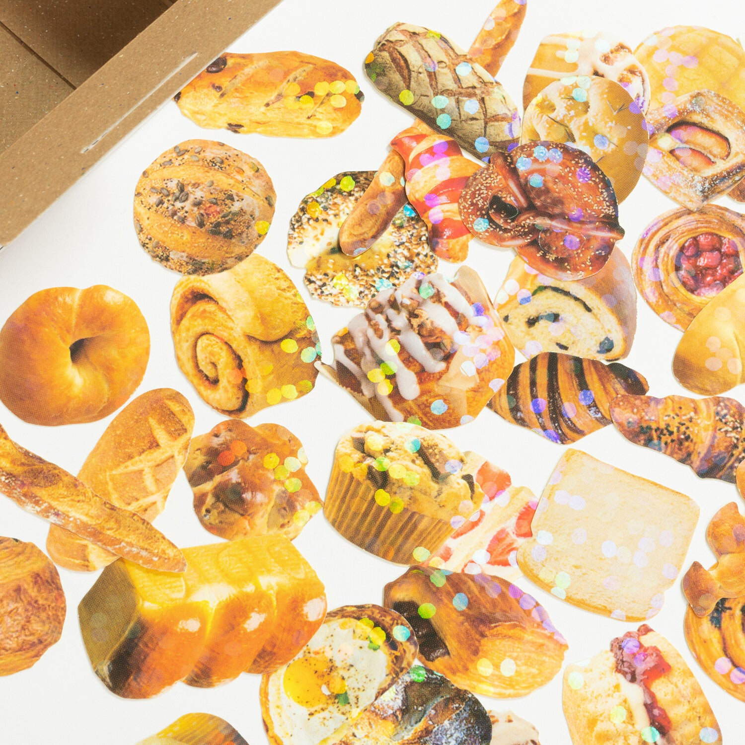 Bakery | Small Box of Flake Stickers | Haco Seal