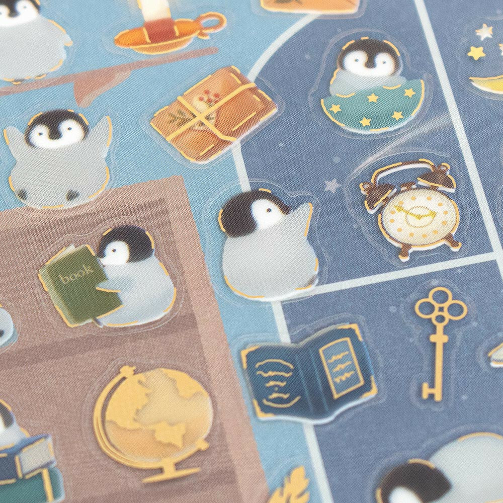 Penguin x Night Activities 'Mini Animals' Decorative Sticker Sheet