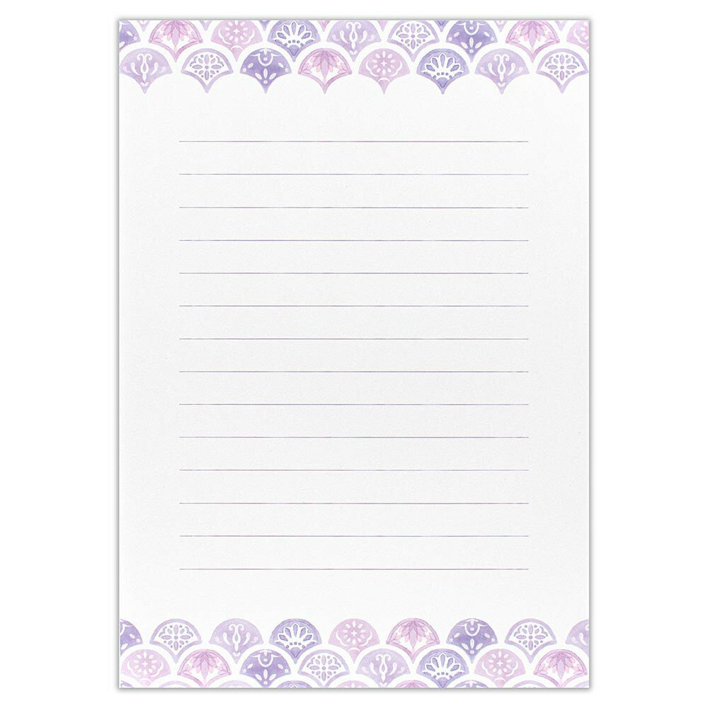 Lilac 'Palette' Assorted Letter Writing Set
