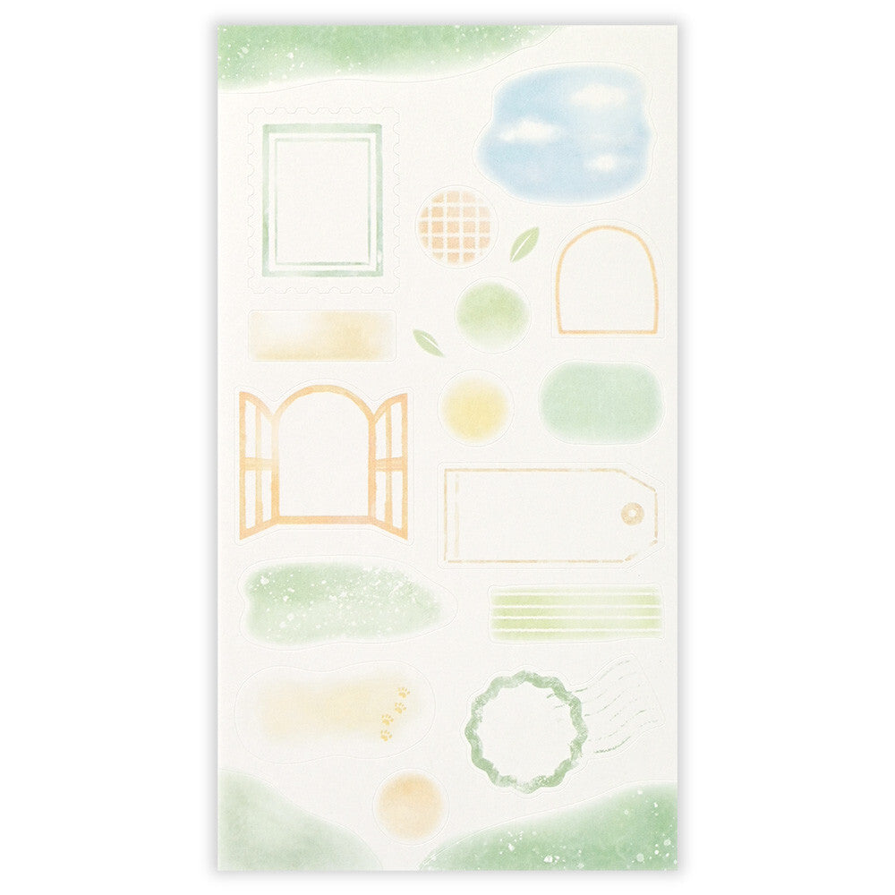 2-Sheet Forest Animals Fox Bear Hedgehog 'Let's Decorate' Stickers Sheet
