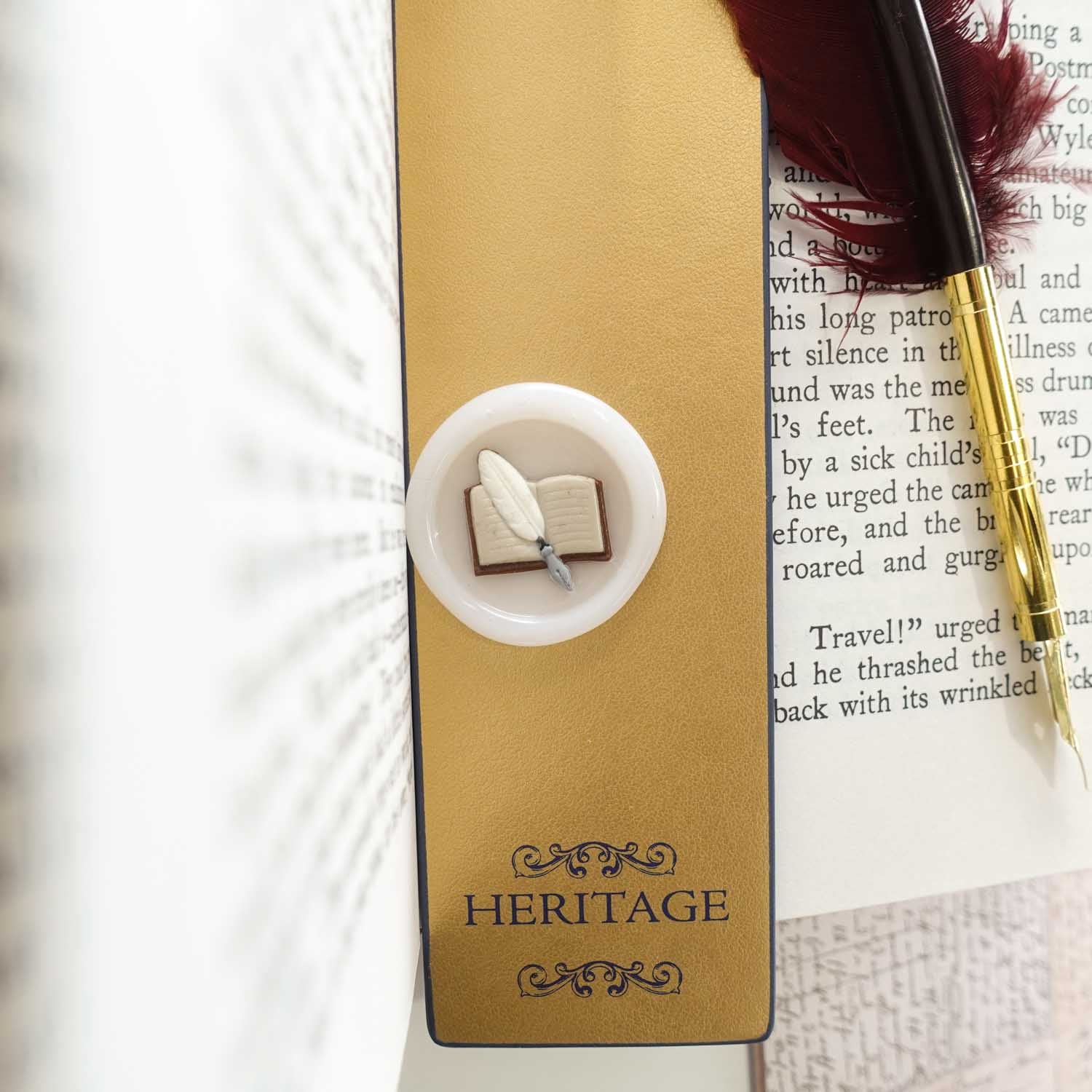 3D Book & calligraphy Quill wax seal fiona ariva australia