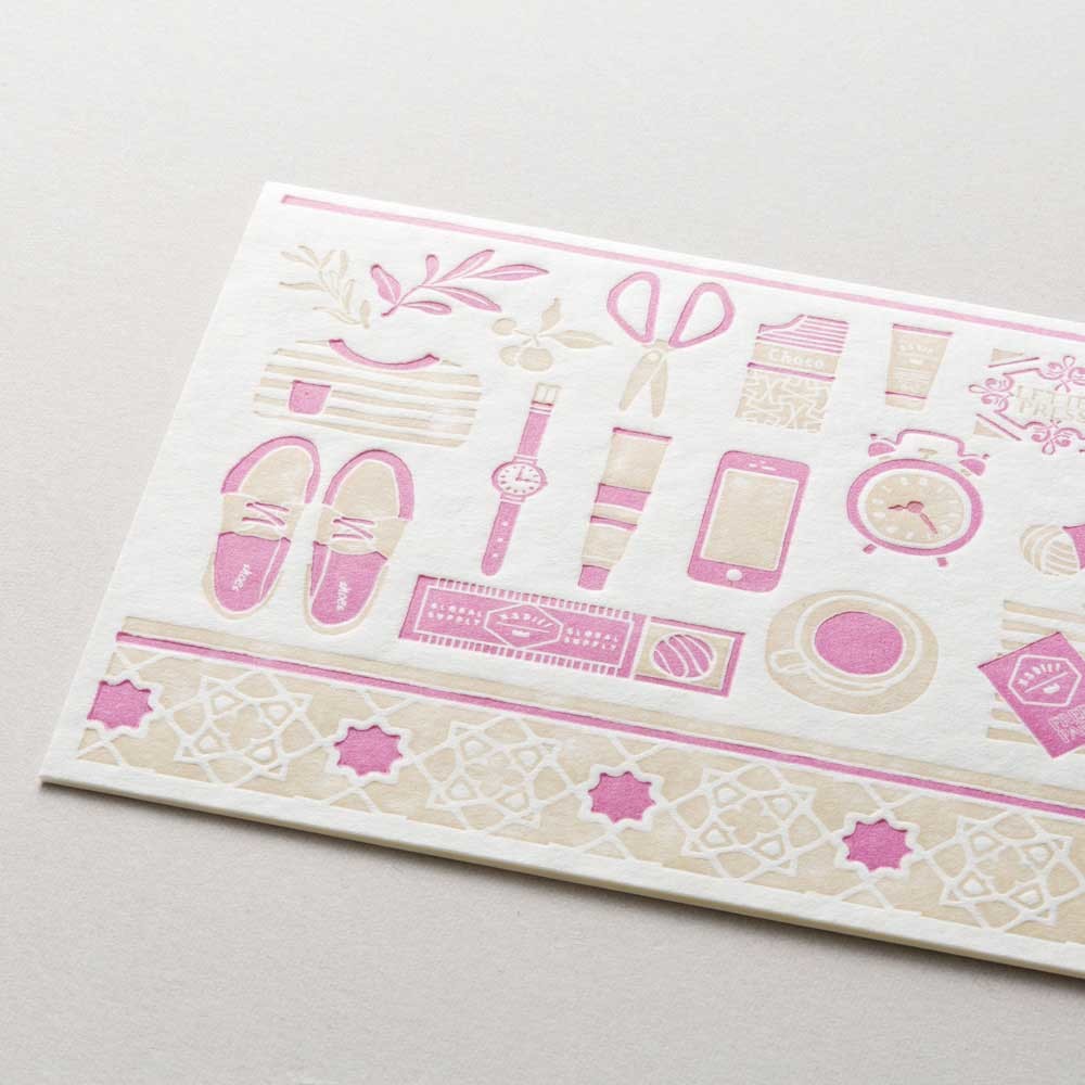 My Life With A Cat Letterpress Greeting Card