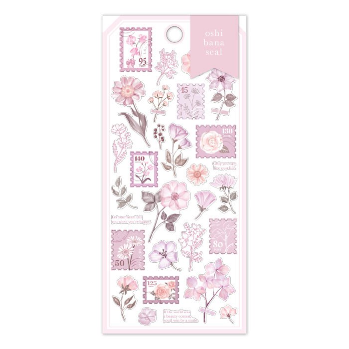 Oshibana Clear Sticker Sheet - Blush