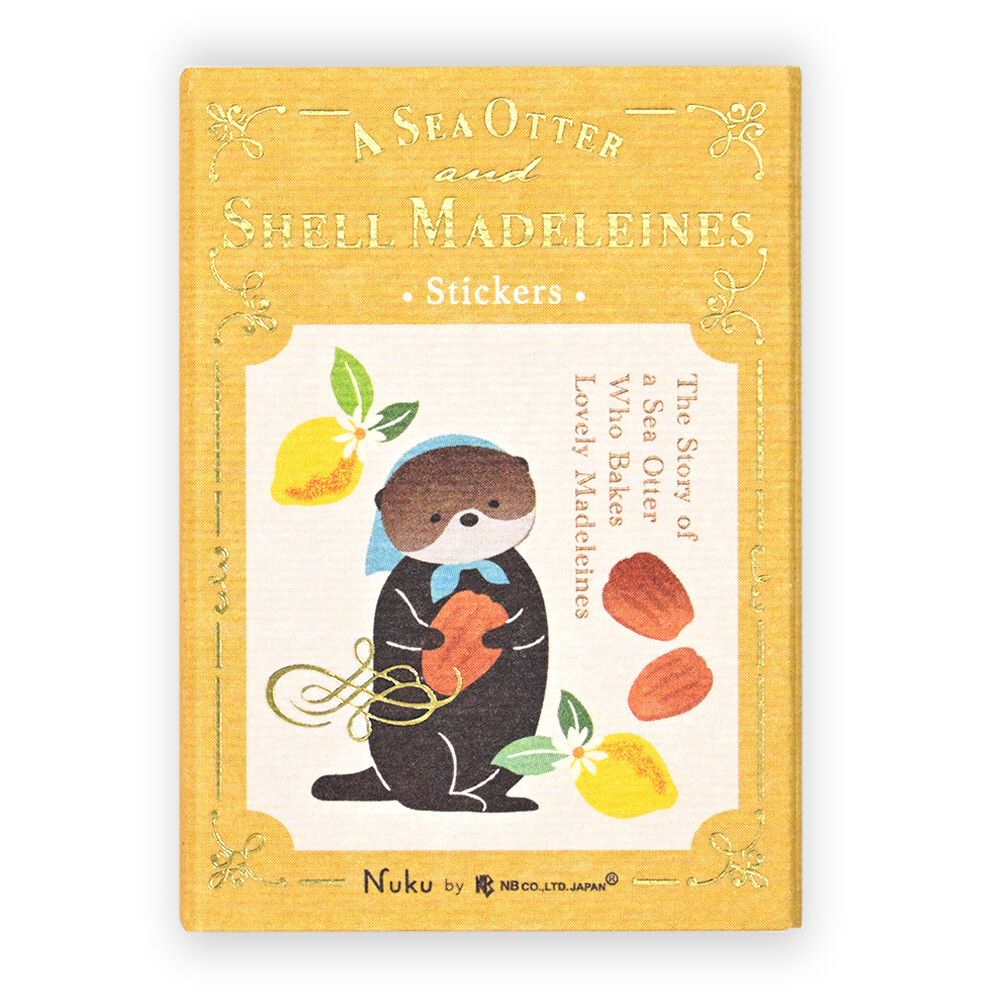 A Sea Otter And Shell Madeleines 'Ressa' Matchbox Flake Stickers