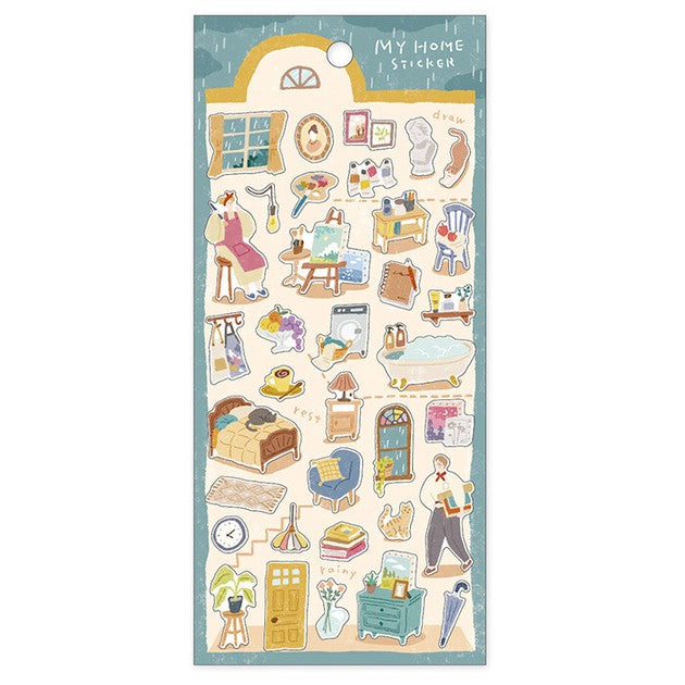 Art & Craft Time 'My Home' Series Stickers Sheet