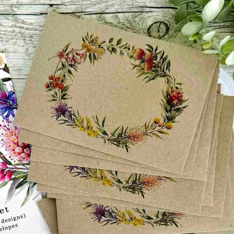 Australian Native Florals Letter Writing Set