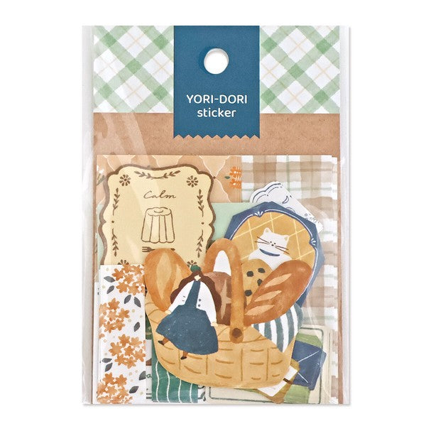 Bread Basket 'Yori-Dori' Flake Stickers