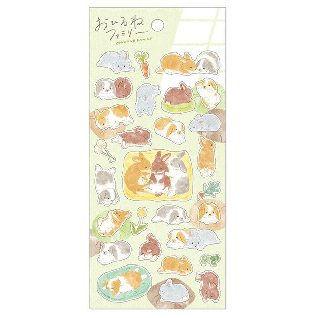 Bunny Rabbits 'Orihune Family' Stickers Sheet