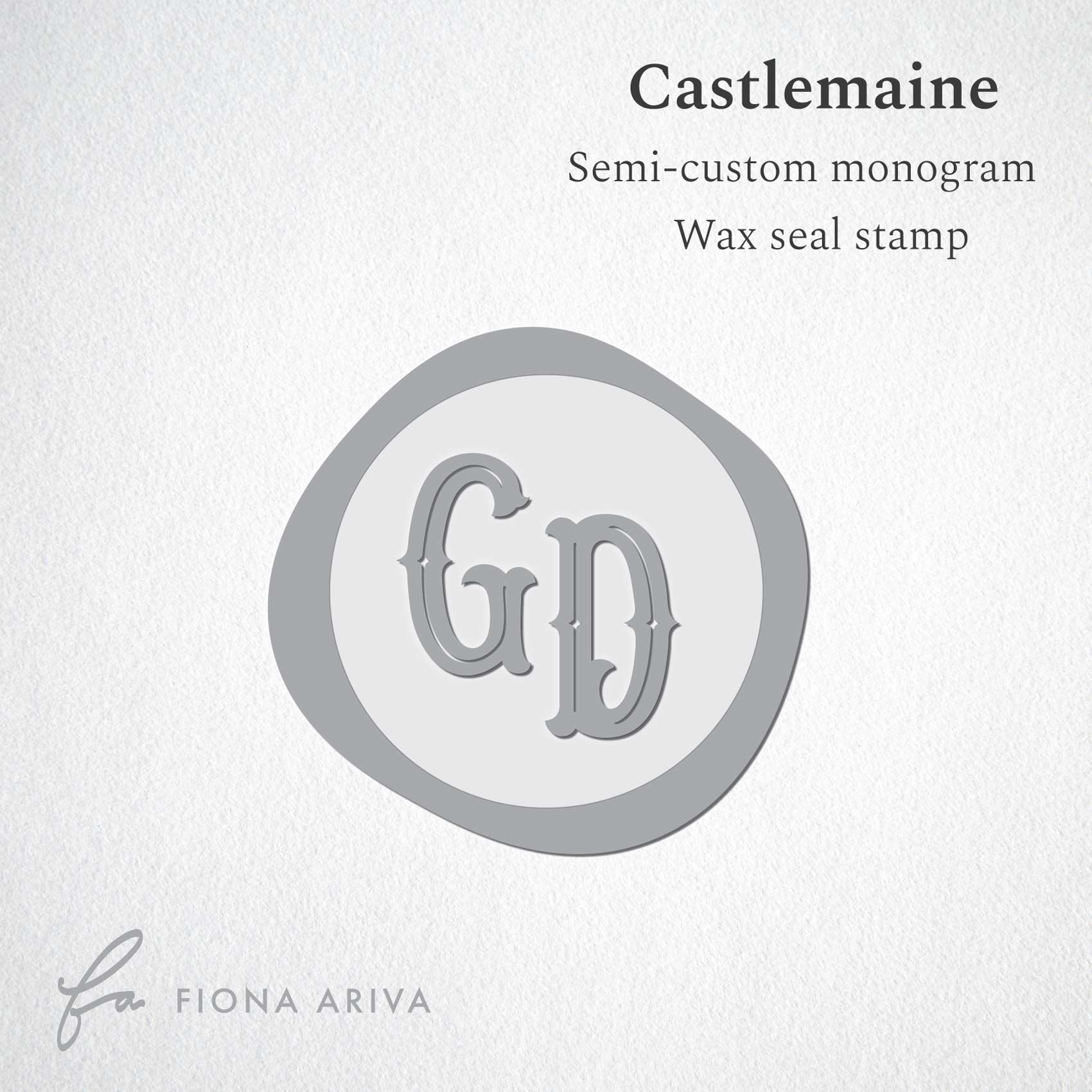 custom wax seal stamp for guys male vintage font australia