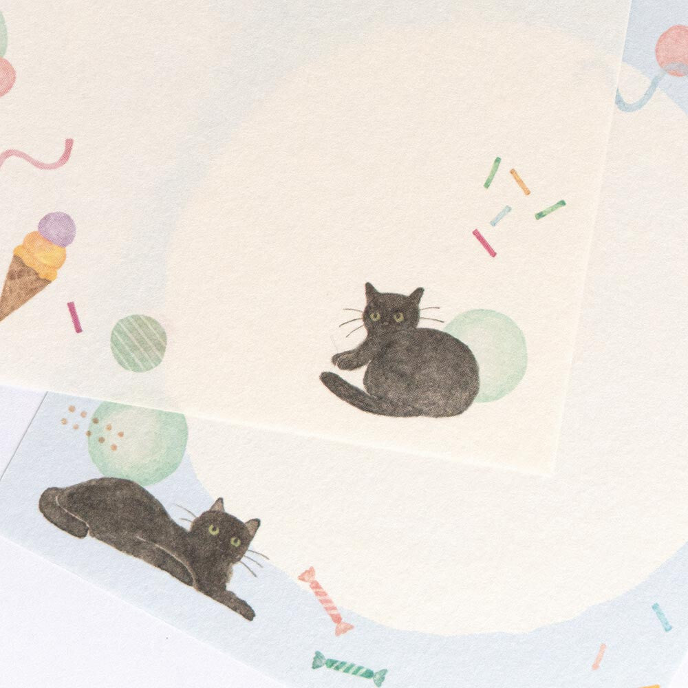 Cat Sprinkles Ice Cream Bubbles | Memo Pad | 'Awairo' Series