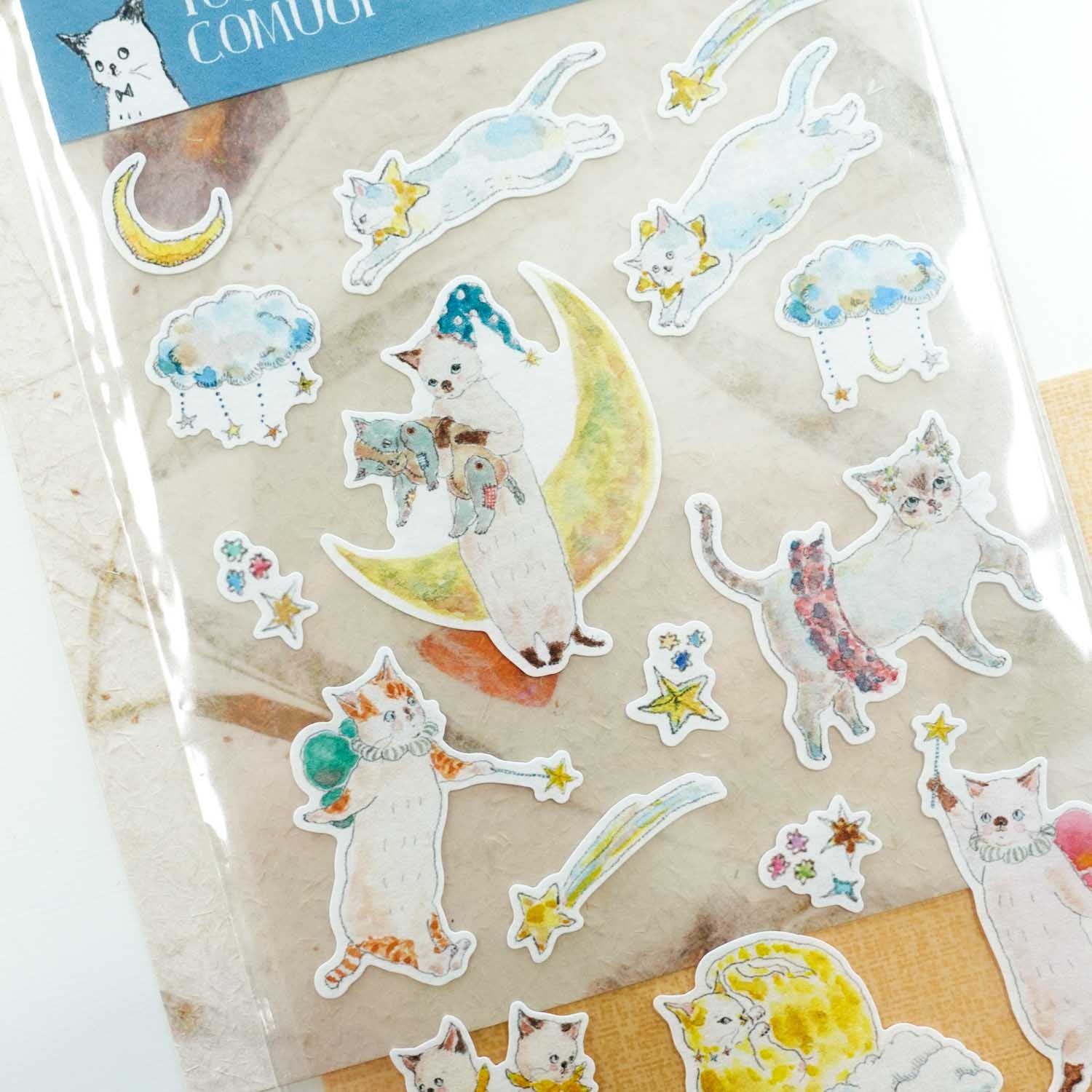 Cats In The Sky | Tocoro Comugi | Stickers Sheet