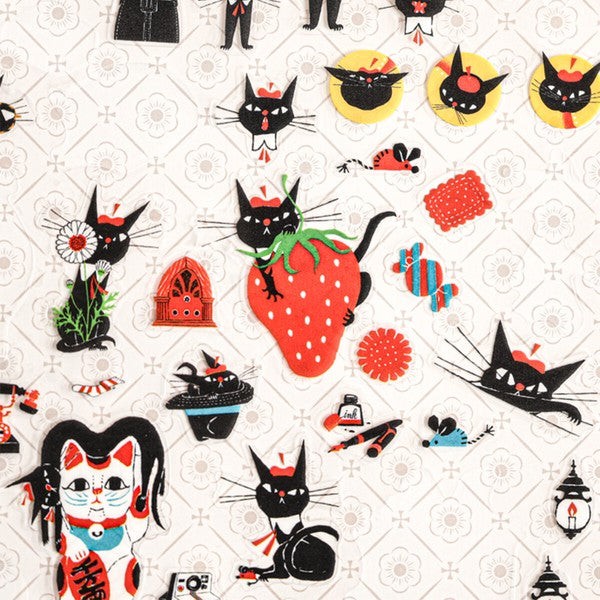 Cats Issho Vol. 1 'Kuroneko Takumi' Cozyca Stickers Sheet
