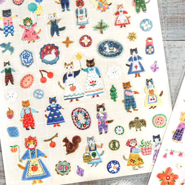 Cats and Buttons 'Aiko Fukawa' Cozyca Stickers Sheet