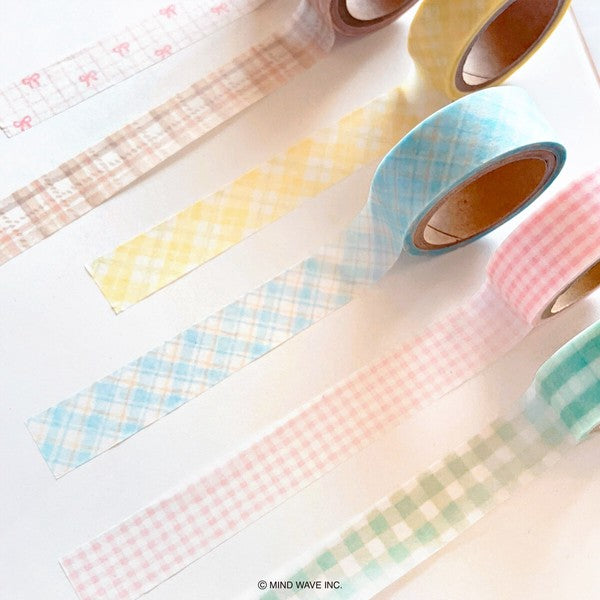 check patterned washi tape