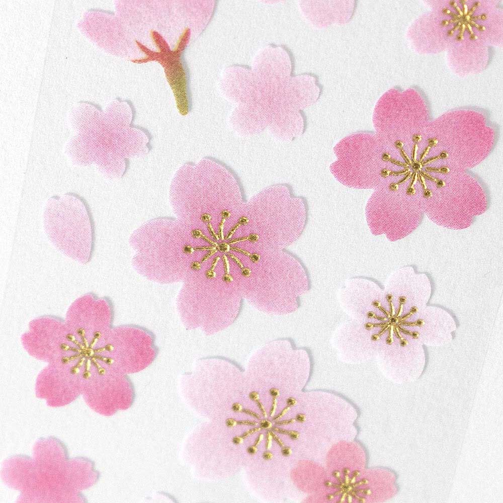 Cherry Blossom Non-Woven Cloth Stickers Sheet