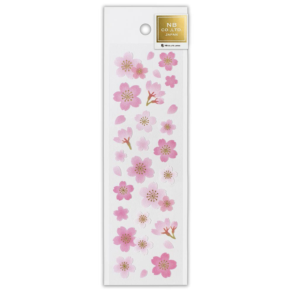 Cherry Blossom Non-Woven Cloth Stickers Sheet