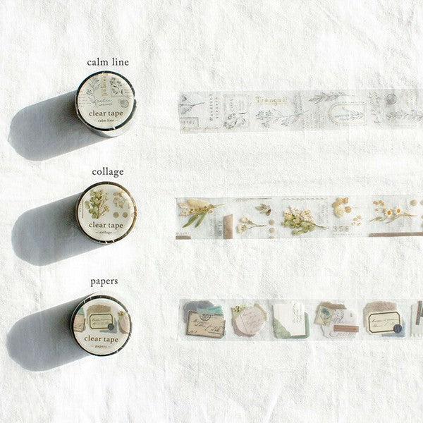 Dried Flowers Collage | Clear Washi Tape | Mind Wave