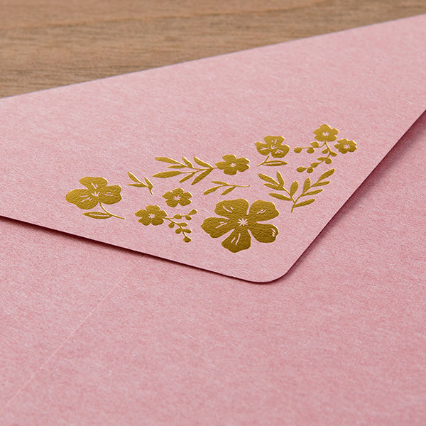 dusty rose midori adult fountain pen letter writing set gold foil australia