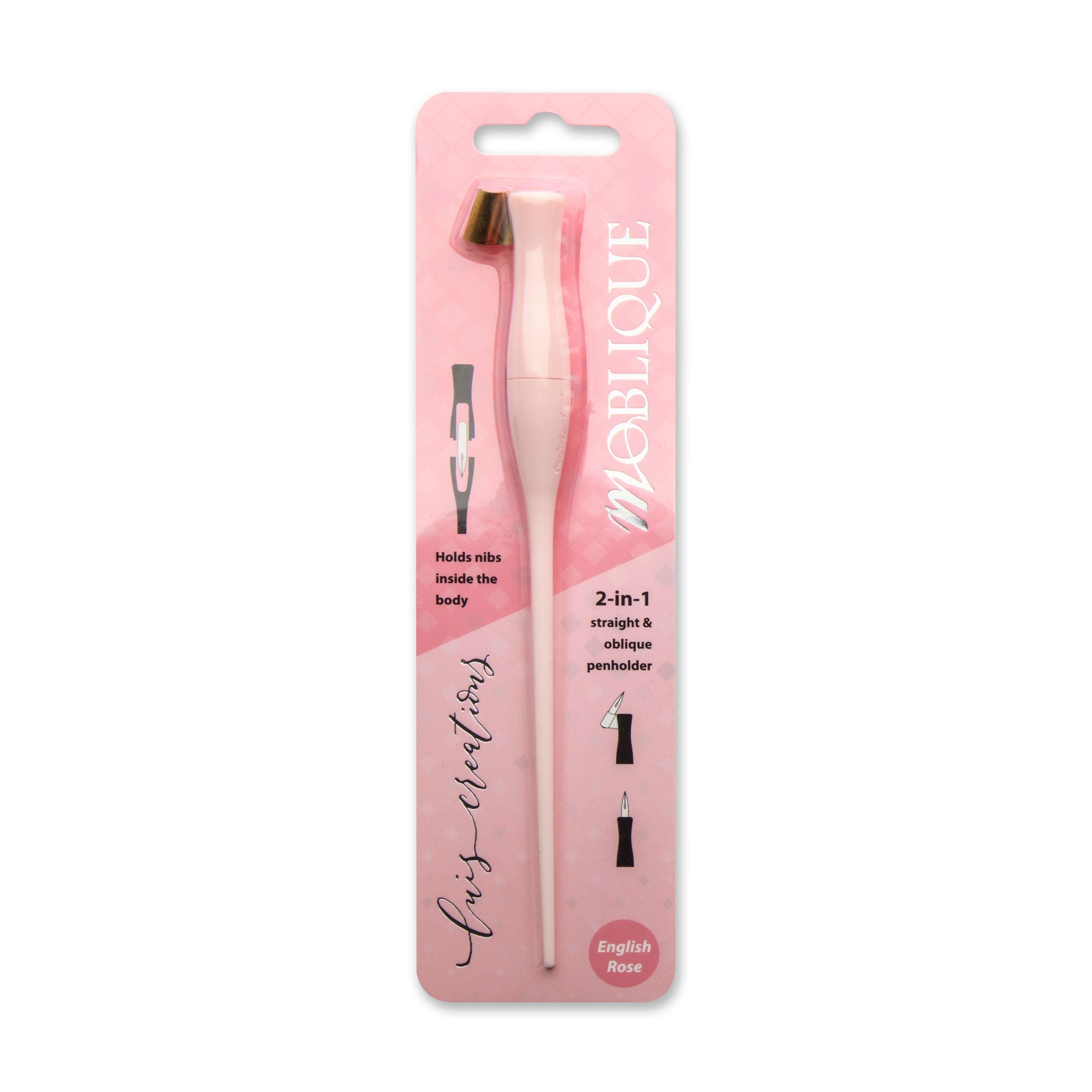 Moblique English Rose | Calligraphy 2-in-1 Oblique Penholder