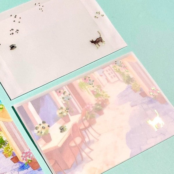 European Cafe & Street Cats | Letter Writing Set