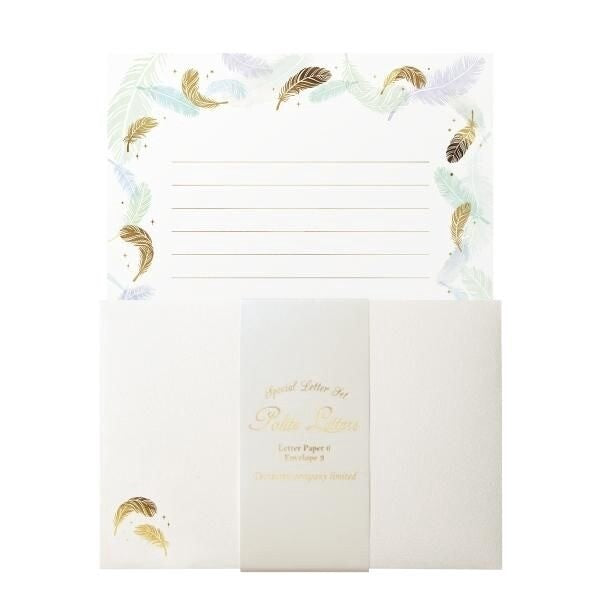 Feathers 'Polite Letters' Letter Writing Set