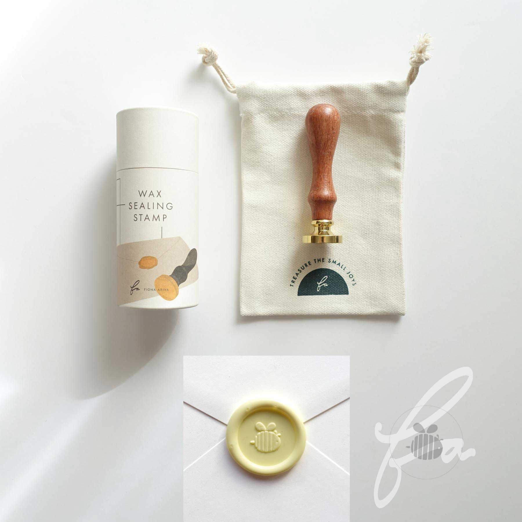 cute bee kids mini wax seal stamp australia fiona ariva