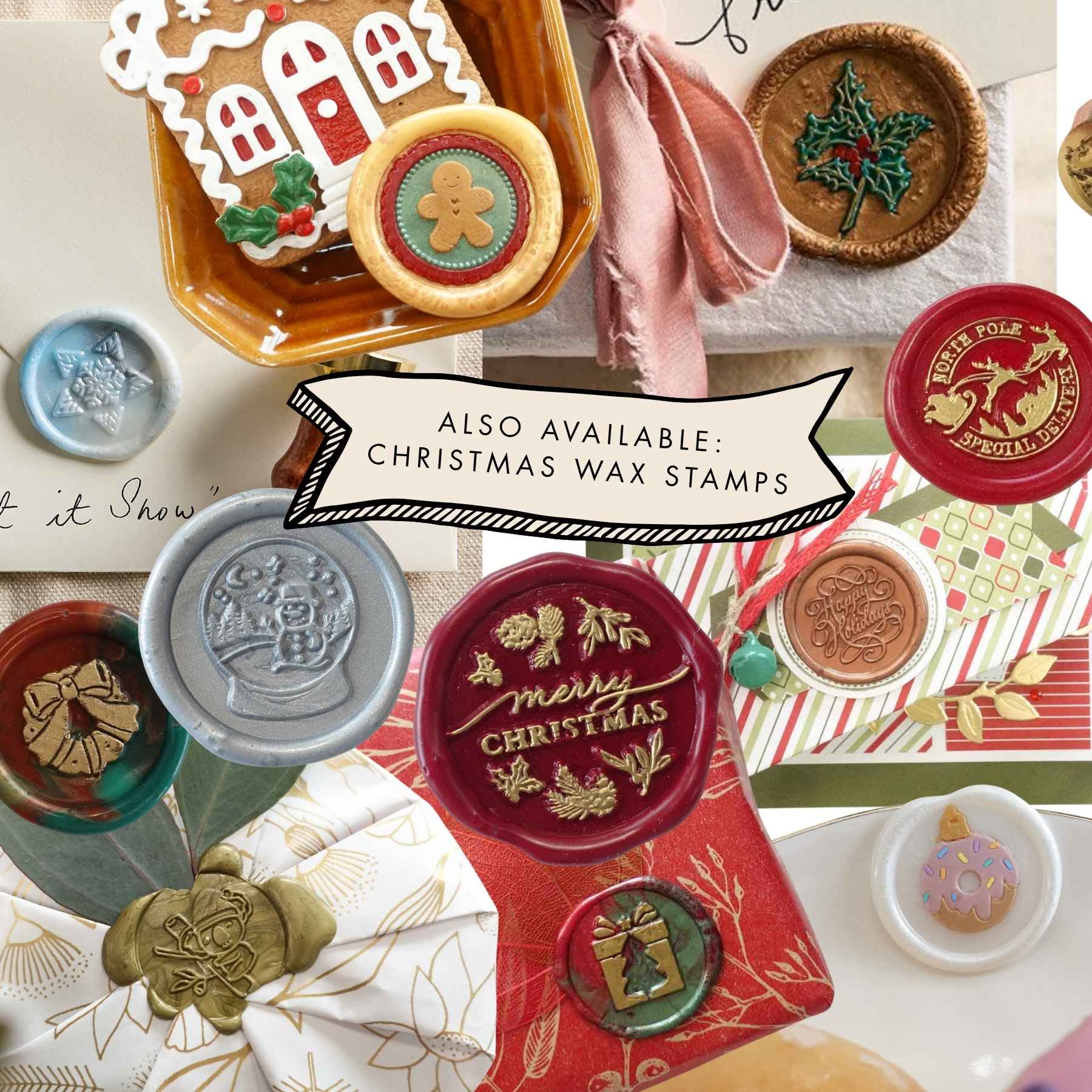 Fiona Ariva Christmas Wax Seal Stamp Collection