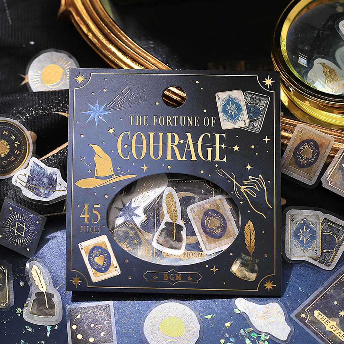 The Fortune Of Courage | Planner Flake Stickers | BGM