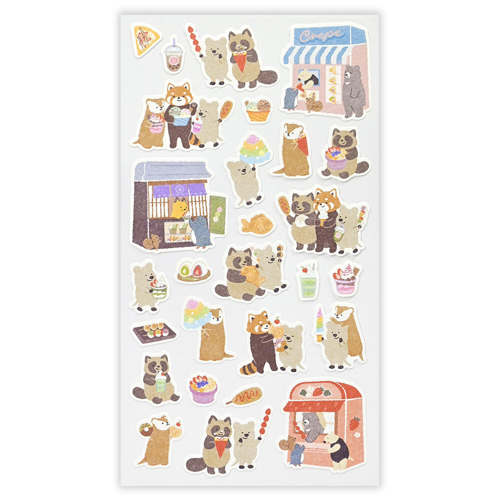 Fun Fair Carnival Eating Snacks 'Neighbourhood Association' Stickers Sheet