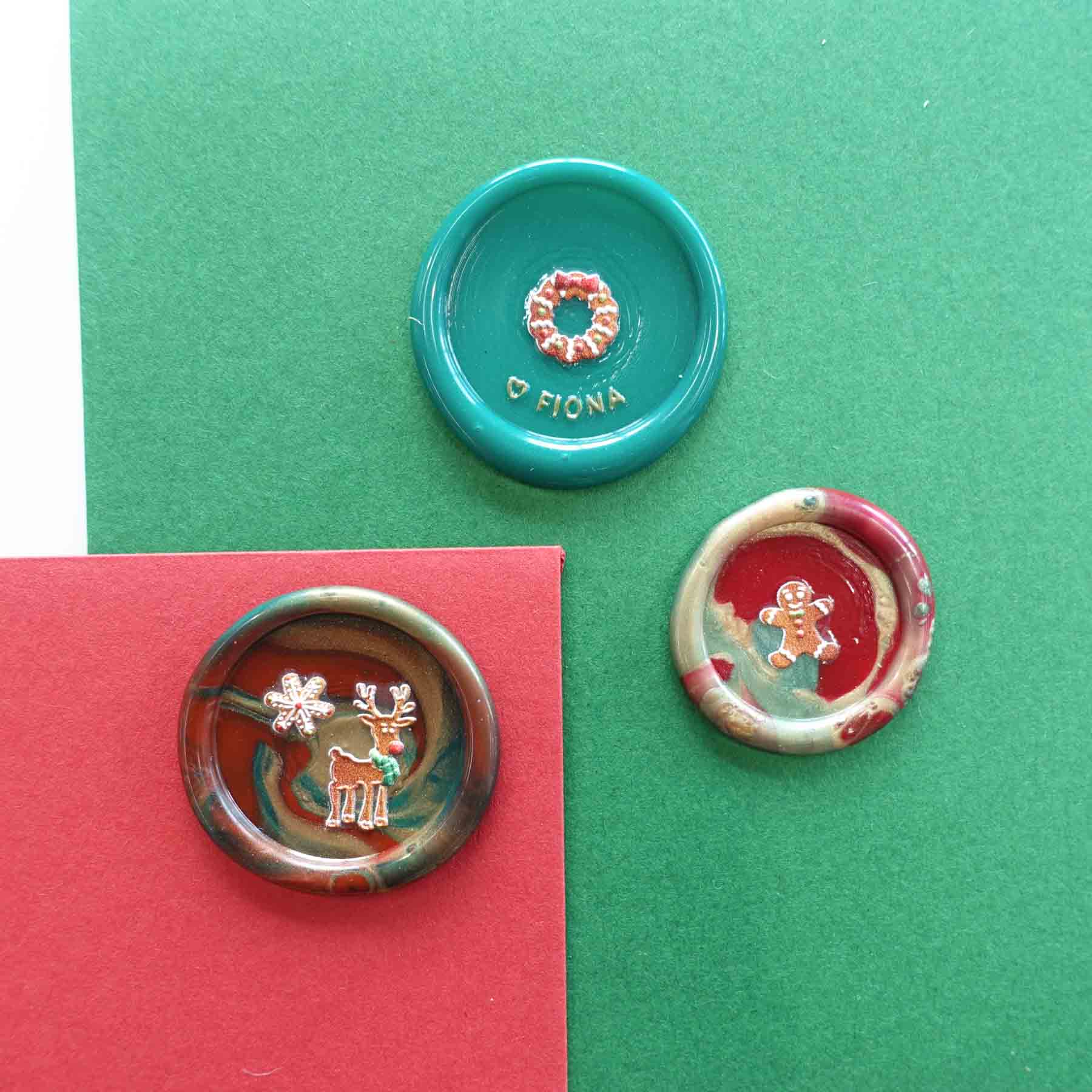 Gingerbread Cookies Christmas 3D Clear-Backed Decorative Stickers Sheet