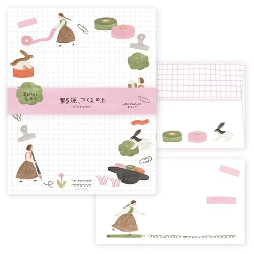 Girl & Desk Items 'Hyogensha' Letter Writing Set