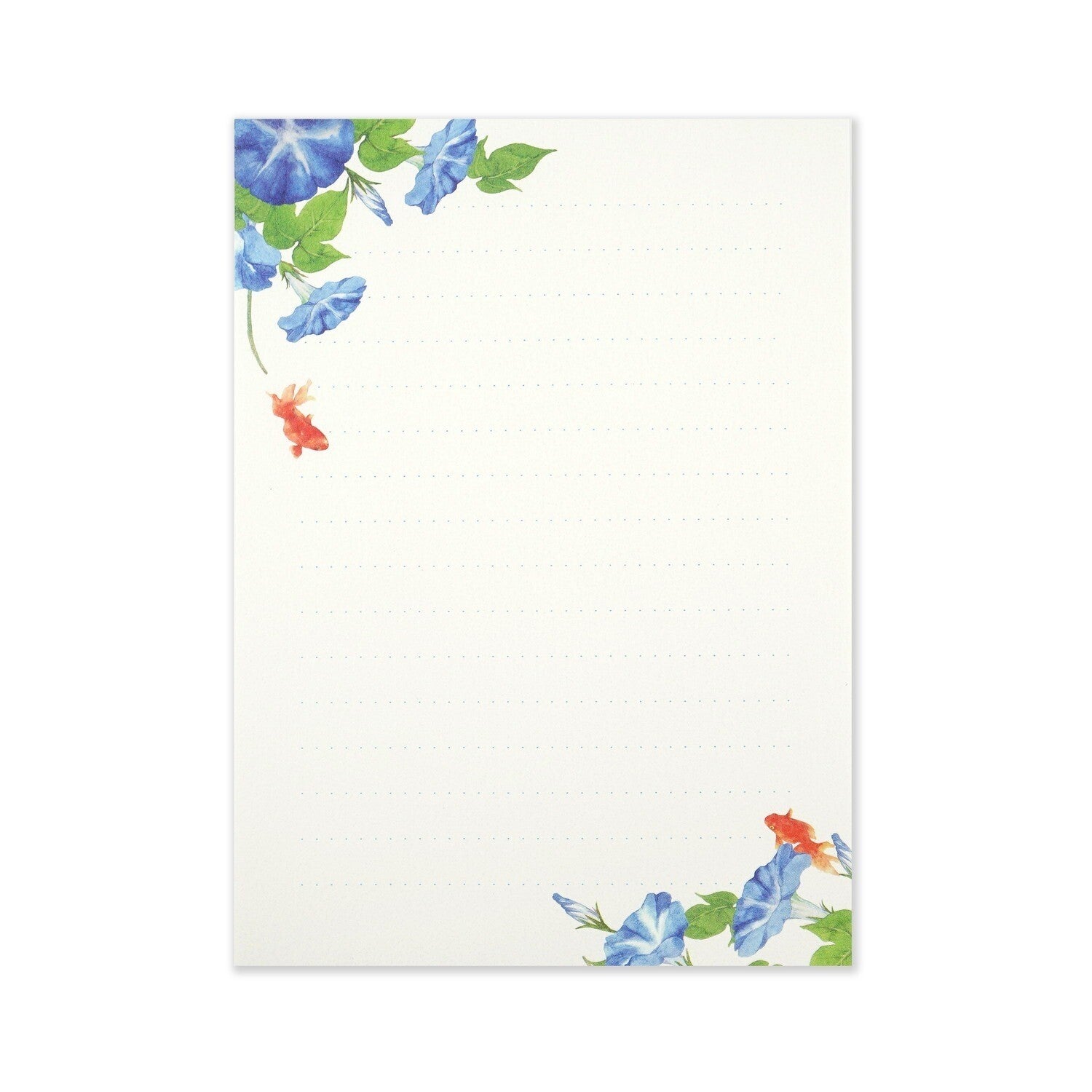 Goldfish & Morning Glory Letter Writing Paper Pad