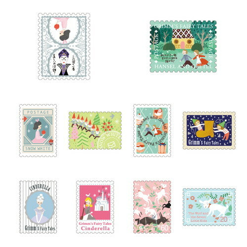 Hansel & Gretel Grimm's Fairy tales 1 Kirapika matchbox flake stickers | Shinzi Katoh
