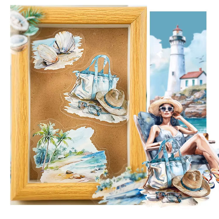 Maldives Beach Theme 'Holiday Journey' Flake Stickers