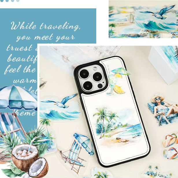 Maldives Beach Theme 'Holiday Journey' Flake Stickers