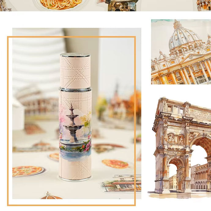 Paris France Theme 'Holiday Journey' Flake Stickers