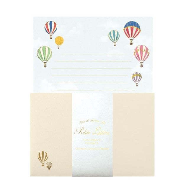 Hot Air Balloons 'Polite Letters' Letter Writing Set