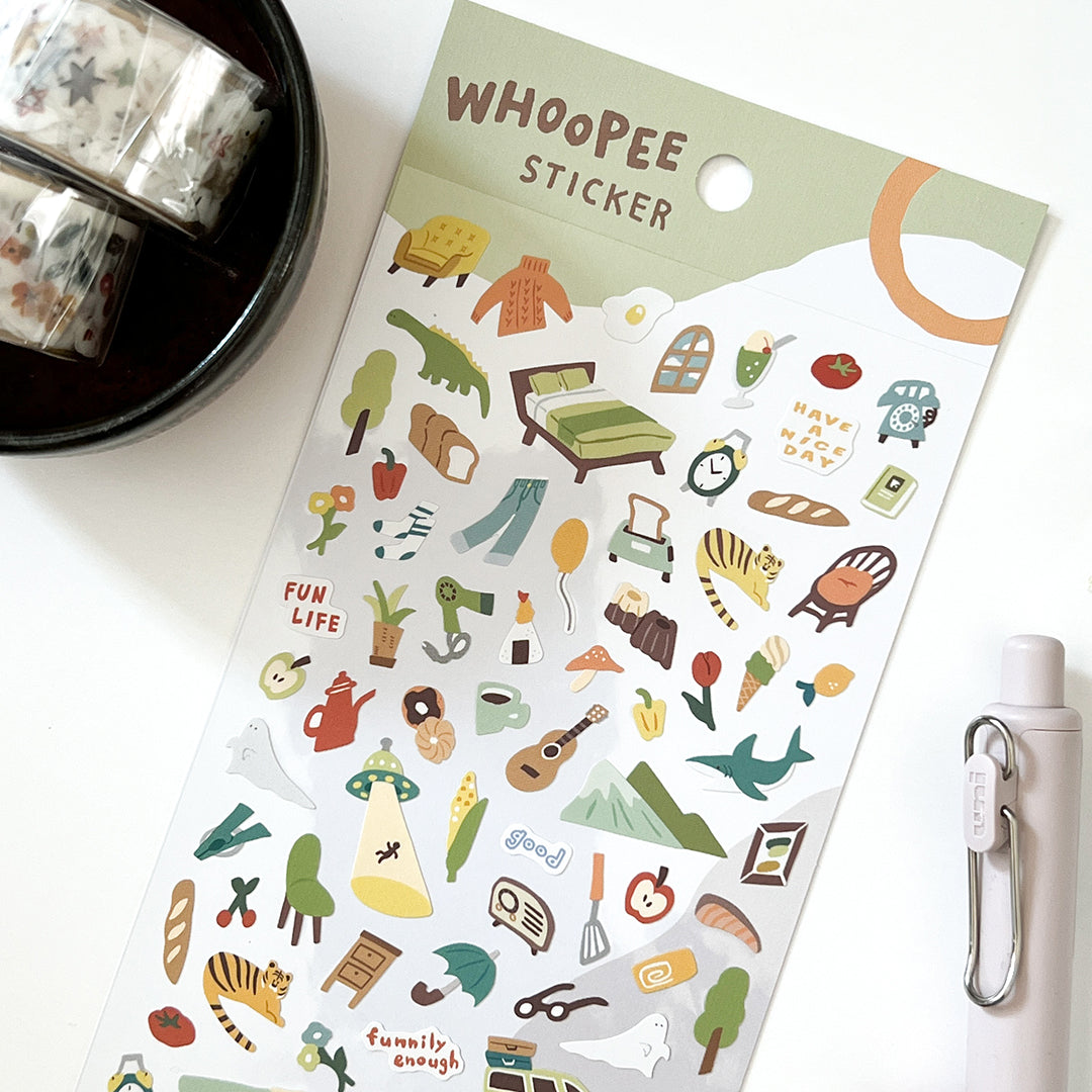 Adventurous Life 'Whoopee' Sticker Sheet