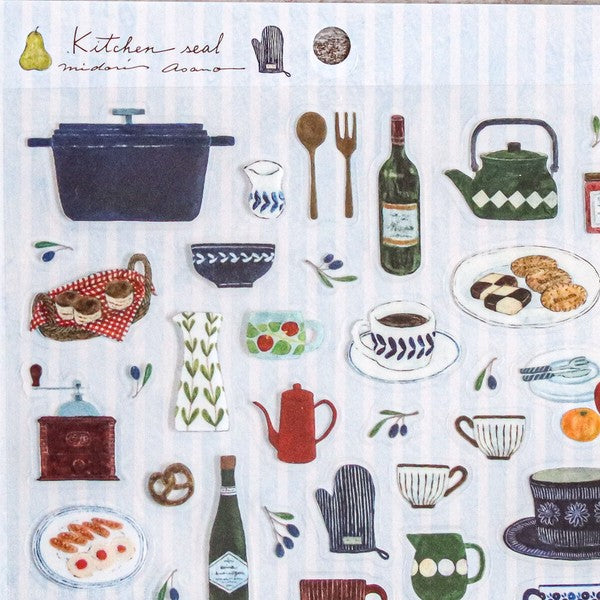 Kitchen Seal 'Midori Asano' Cozyca Stickers Sheet