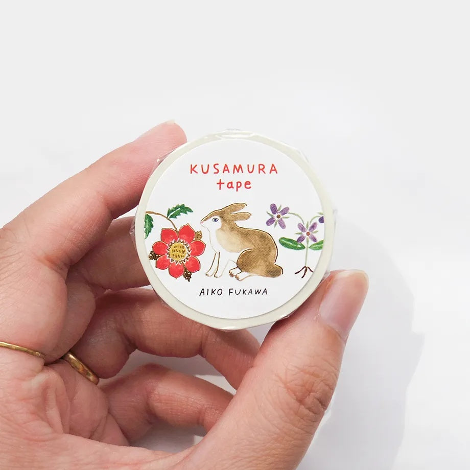 Kusamura Rabbit Squirrel Bird Autumn 'Aiko Fukawa' Washi Tape