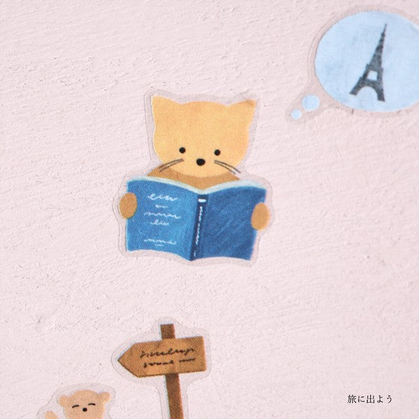 Let's go on a trip 'Mariko Fukuoka' Cozyca Stickers Sheet