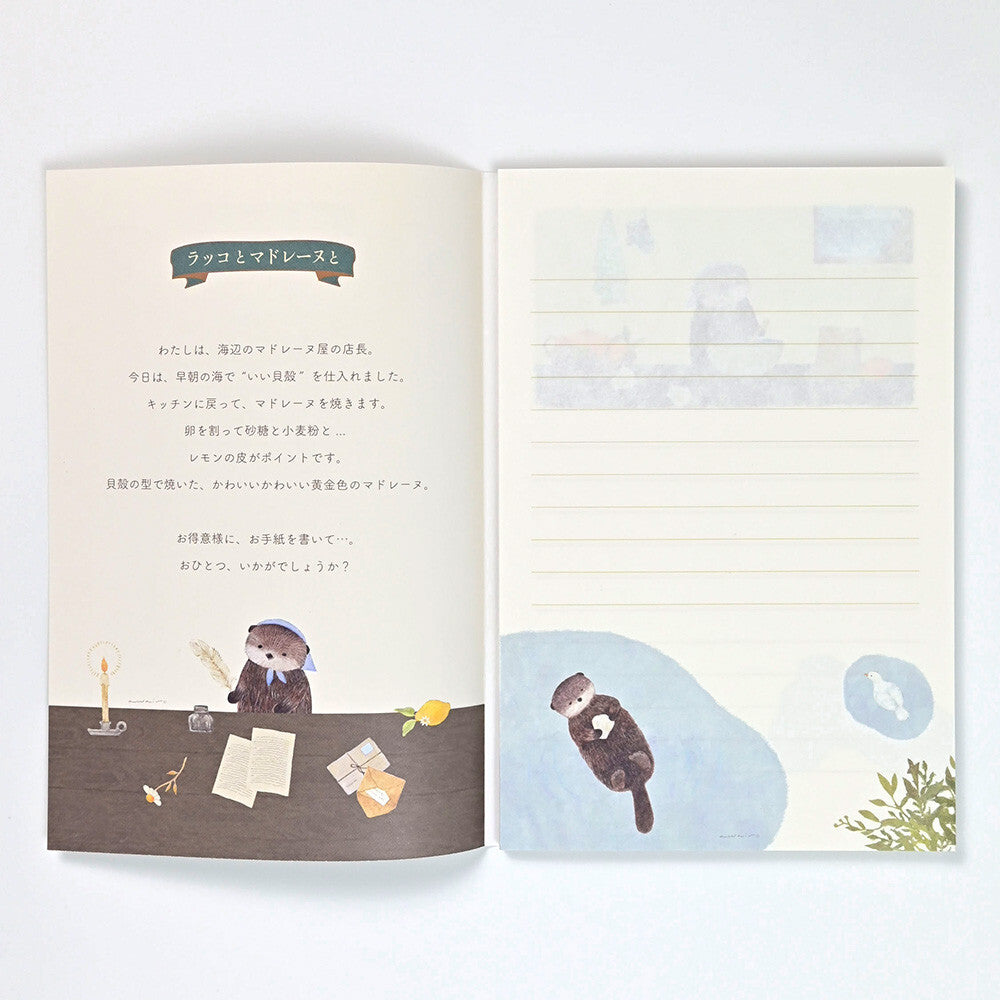 Letter Writing Pad | A Sea Otter And Shell Madeleines 'Ressa'