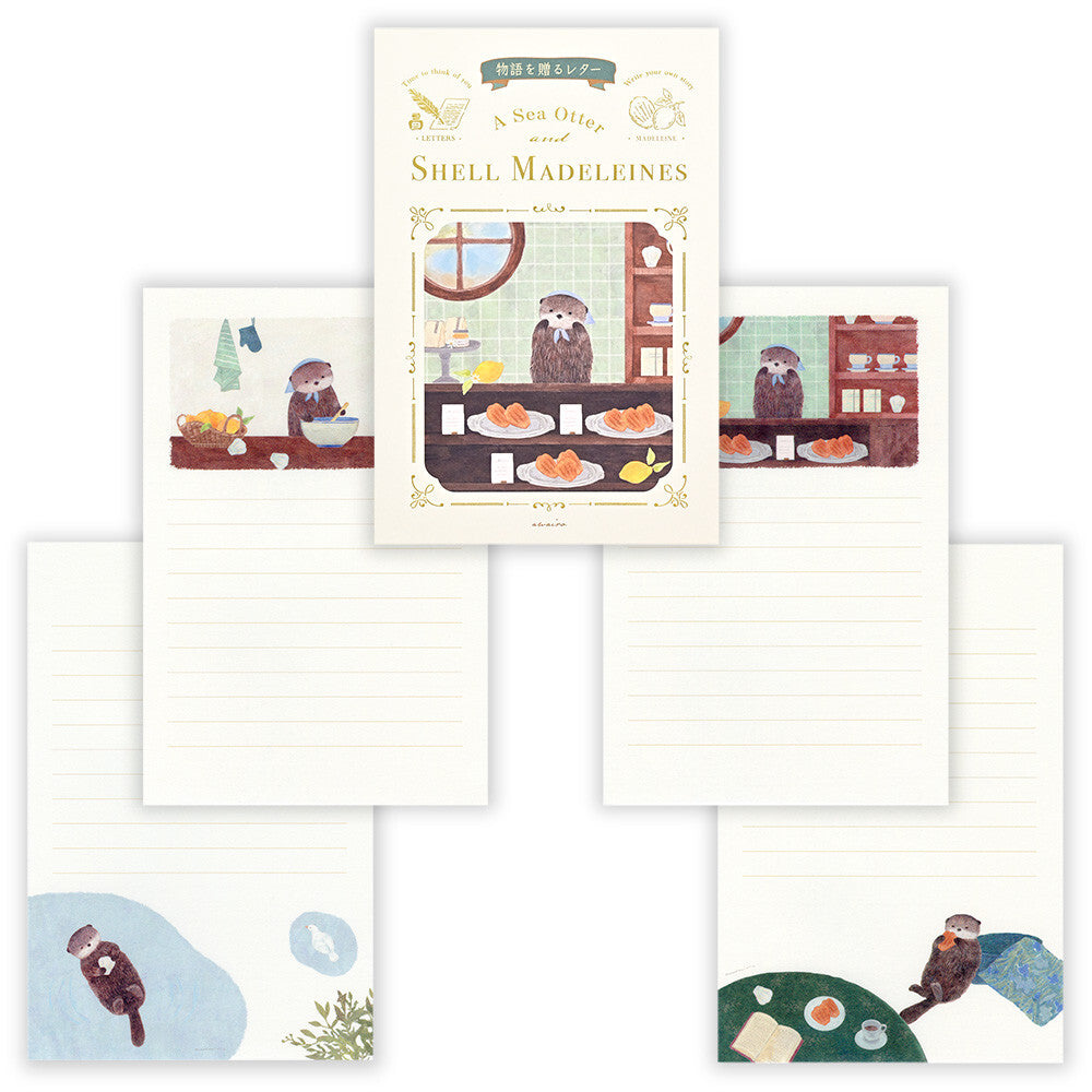 Letter Writing Pad | A Sea Otter And Shell Madeleines 'Ressa'