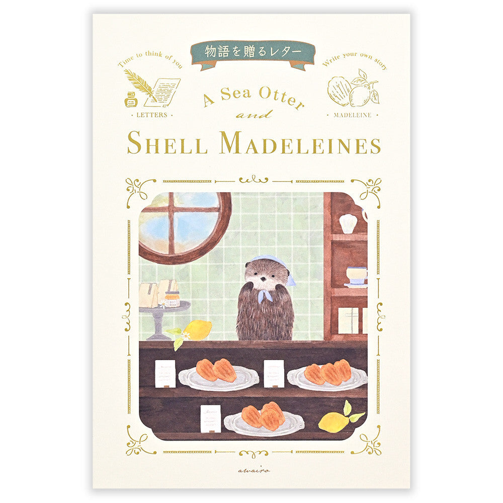 Letter Writing Pad | A Sea Otter And Shell Madeleines 'Ressa'