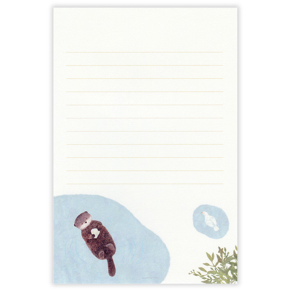 Letter Writing Pad | A Sea Otter And Shell Madeleines 'Ressa'