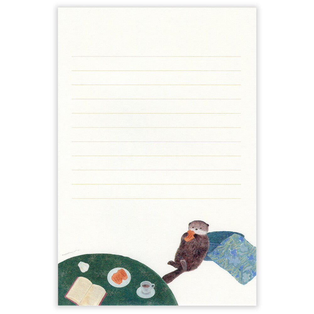 Letter Writing Pad | A Sea Otter And Shell Madeleines 'Ressa'