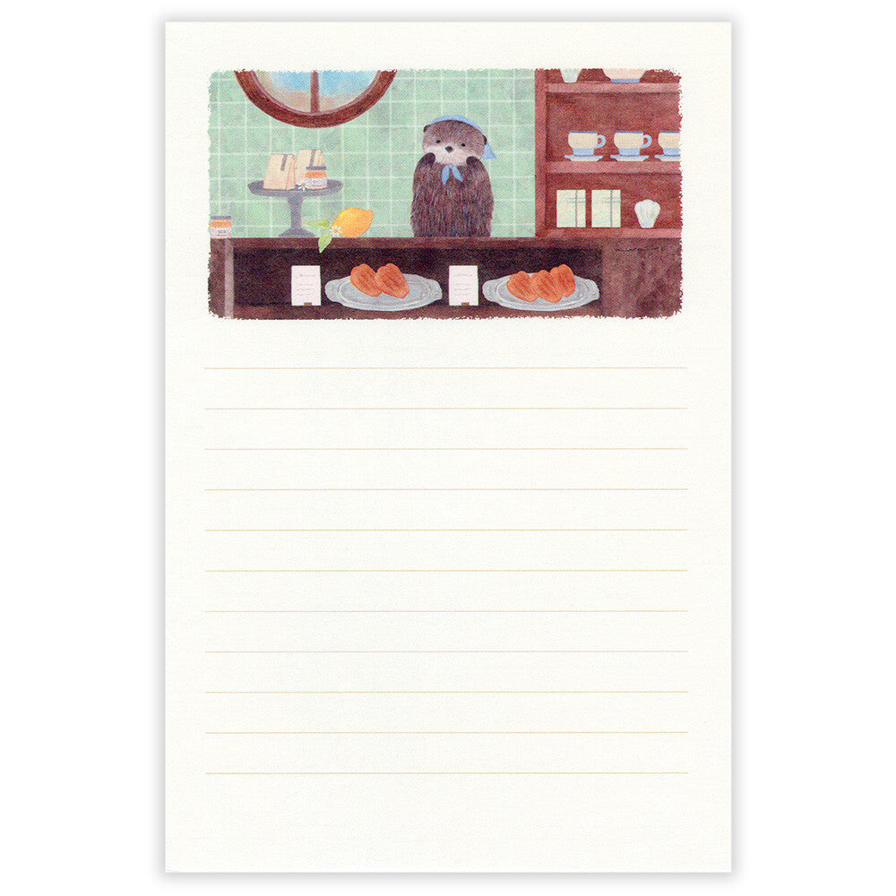 Letter Writing Pad | A Sea Otter And Shell Madeleines 'Ressa'