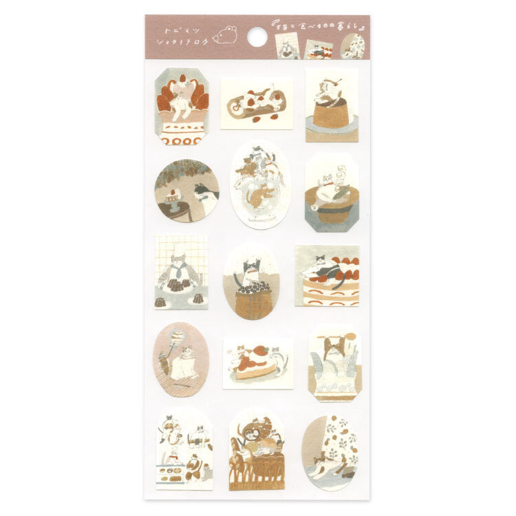 Life of Cat & Food | Shoichiro Tobimatsu | Stickers Sheet