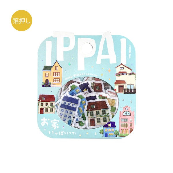 Lots of Houses Ippai Planner Flake Stickers BGM